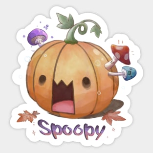 Spoopy Halloween Shroomy Pumpkin Sticker